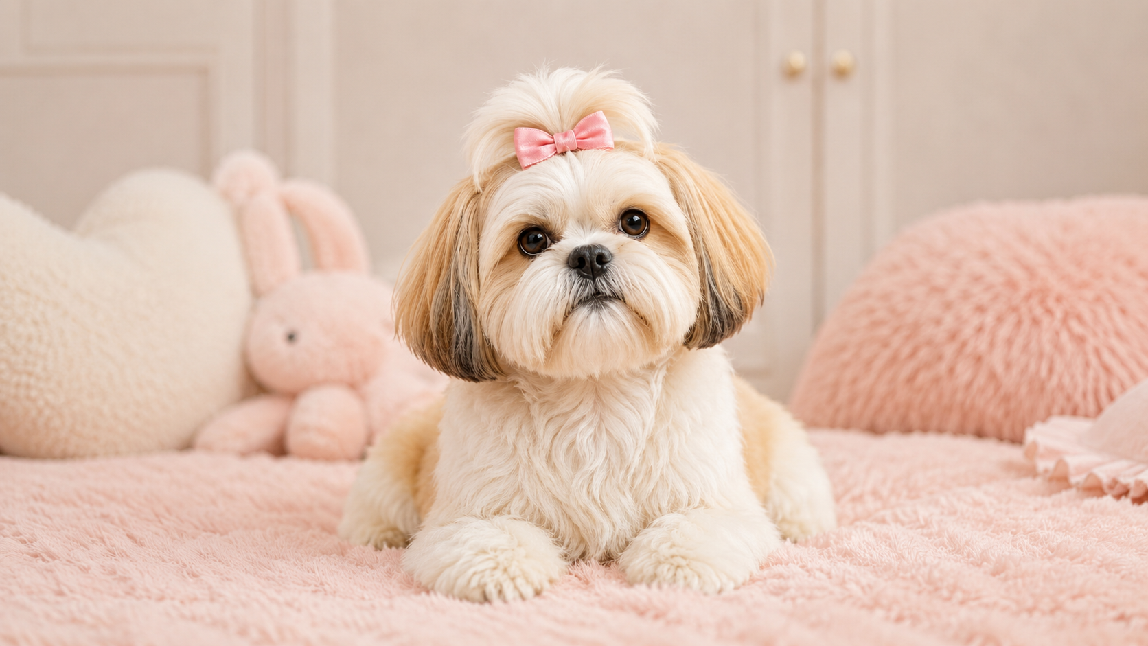 Freshly groomed dog