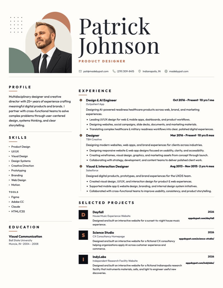Elegant Minimal resume style
